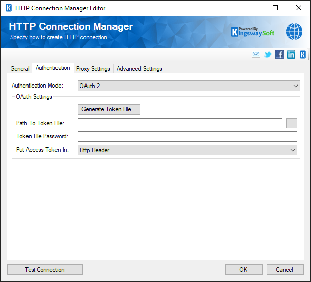 SSIS HTTP connection - Auth - OAuth2